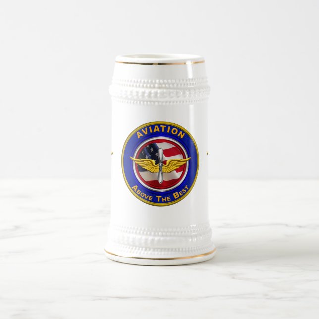 Army Aviation Veteran   Beer Stein (Center)