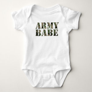 Army Babe Baby Bodysuit