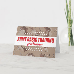 Army Basic Training Graduation Congratulations Card