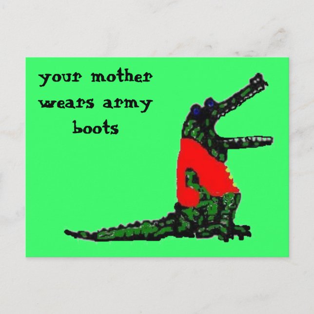 army boots postcard (Front)