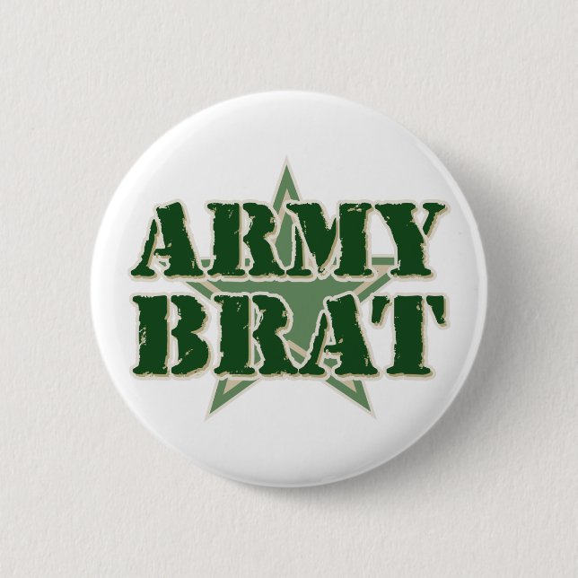 Army Brat 2 Inch Round Button (Front)