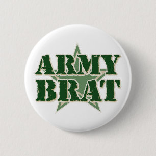 Army Brat 2 Inch Round Button