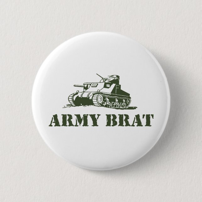 Army Brat 2 Inch Round Button (Front)