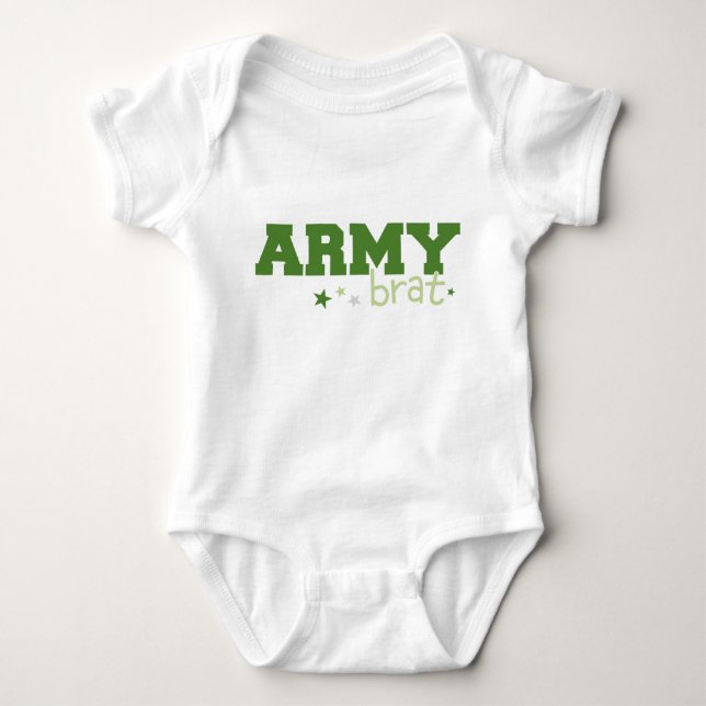 Army Brat Baby Bodysuit (Front)