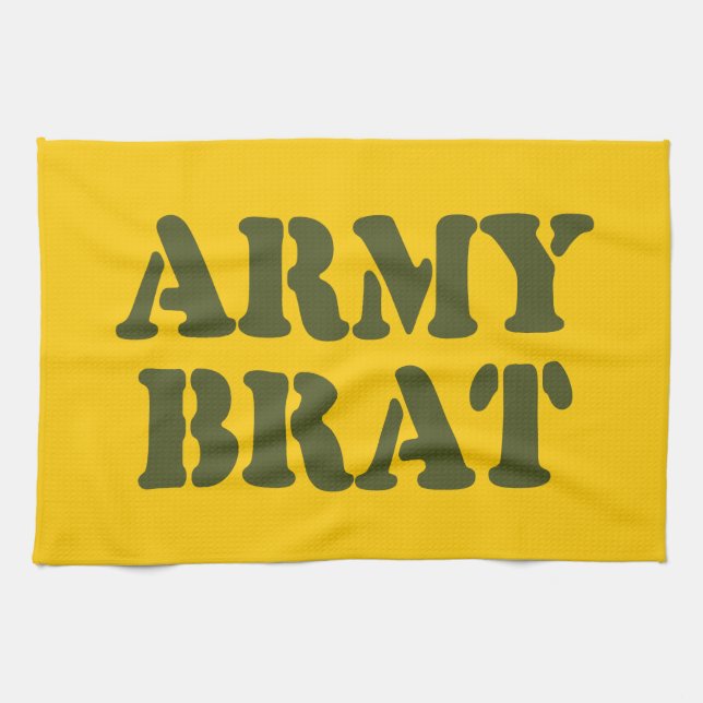 ARMY BRAT KITCHEN TOWEL (Horizontal)