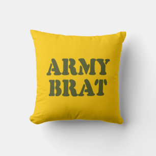 ARMY BRAT THROW PILLOW