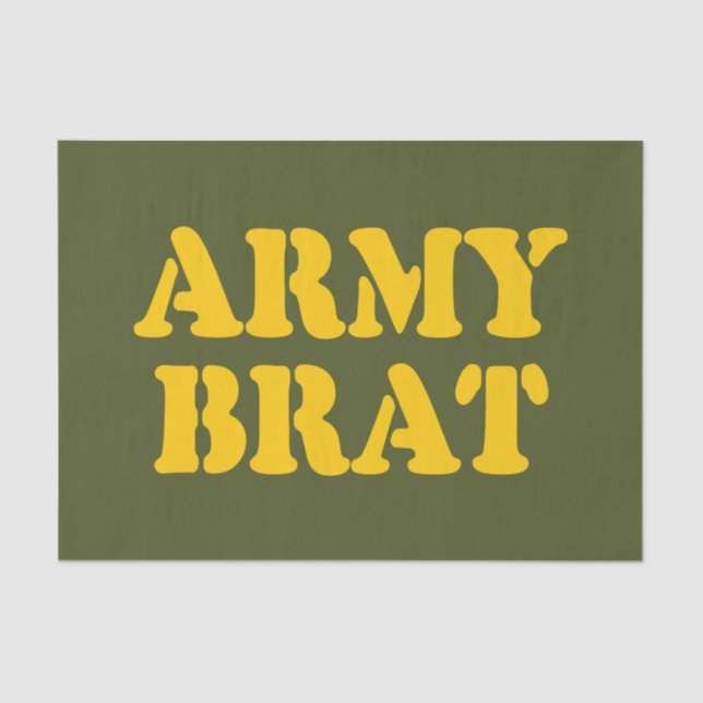 ARMY BRAT TISSUE PAPER (Front)