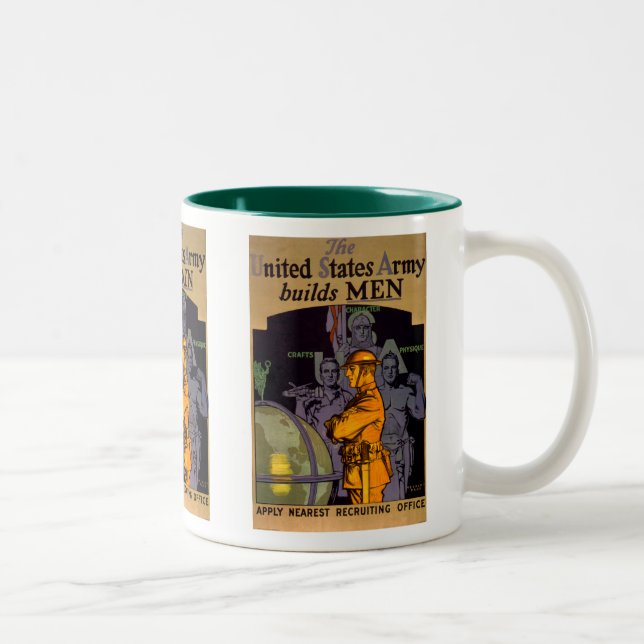 Army Builds MEN Two-Tone Coffee Mug (Right)