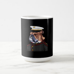 Army Bulldog Military Armed Dog Dad Mom Gift Coffee Mug
