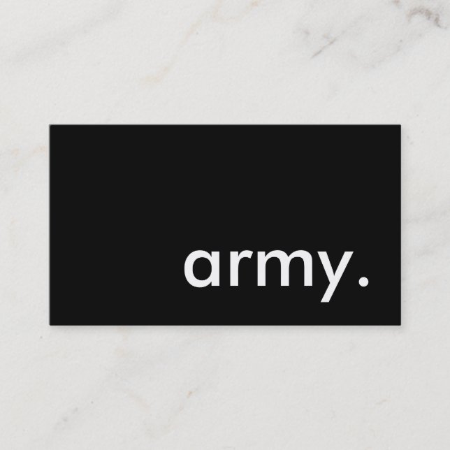 army. business card (Front)