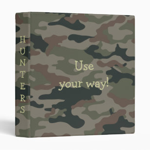 Army Camo ~ Avery Binder 1 EZD Touch