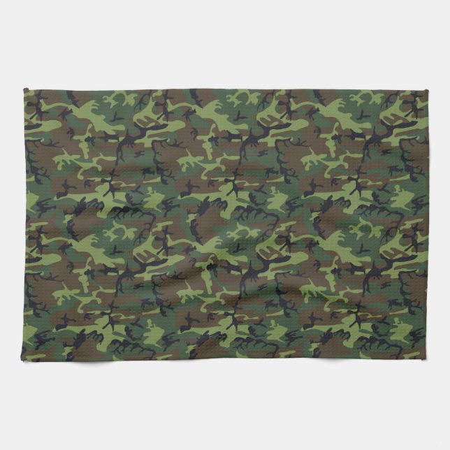 Army Camo Kitchen Towel (Horizontal)