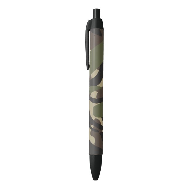Army Camouflage  Black Ink Pen (Top (Vertical))
