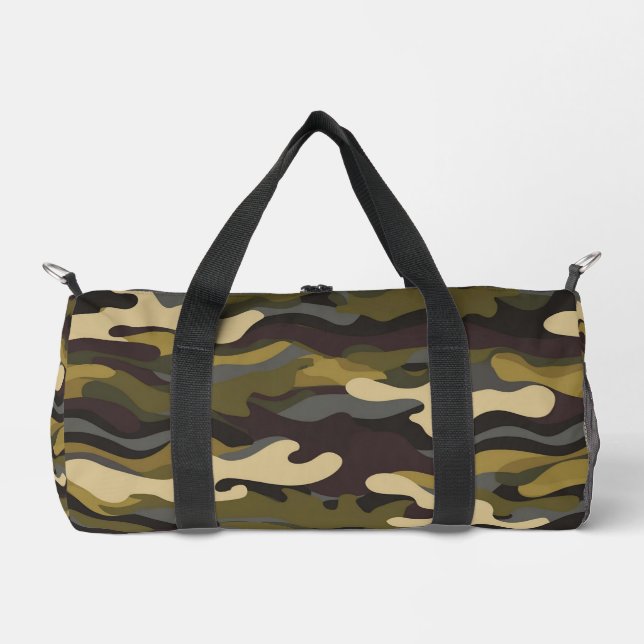 Army Camouflage Duffel Bag | Military Travel & Gym (Front)