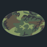 Army camouflage oval sticker<br><div class="desc">Army camouflage. Great gift for your sister, brother, mother, friend, any other relative, loved person or yourself!</div>