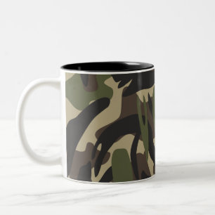 Army Camouflage  Two-Tone Coffee Mug