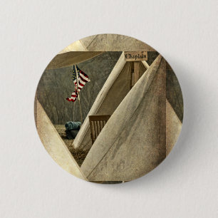 Army Chaplain 2 Inch Round Button