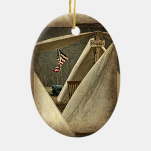 Army Chaplain Ceramic Ornament
