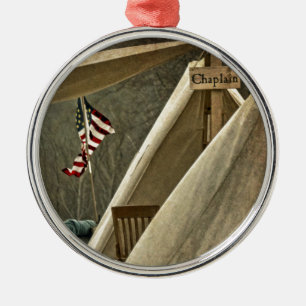 Army Chaplain Metal Ornament