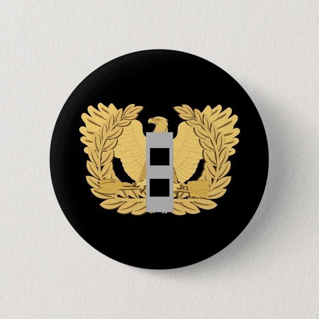 Army - Chief Warrant Officer - W02 - Flat - Eagle 2 Inch Round Button (Front)