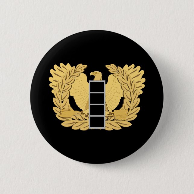 Army - Chief Warrant Officer - W04 - Flat - Eagle 2 Inch Round Button (Front)