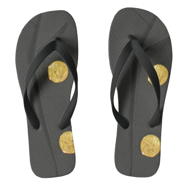 ARMY Class A Uniform Dress Green Flip Flop Sandals (Footbed)