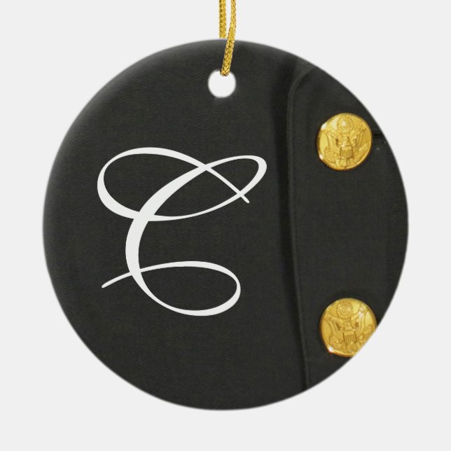 ARMY Class A Uniform Dress Greens Militar Ornament (Front)