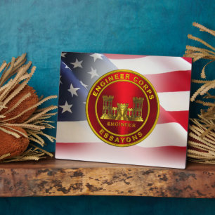 Army Combat Engineer Veteran Plaque