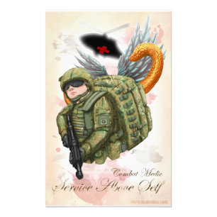 ARMY Combat Medic - Service Above Self Photo Print