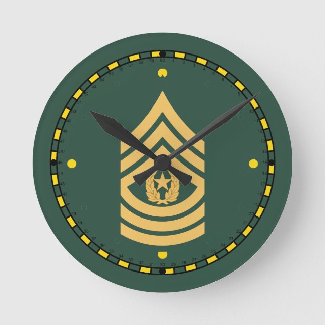 Army Command Sergeant Major Clock (Front)