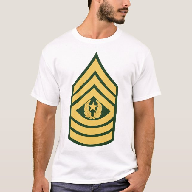 Army - Command Sgt Major E-9 (CSM) T-Shirt (Front)