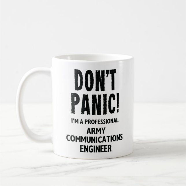 Army Communications Engineer Coffee Mug (Left)