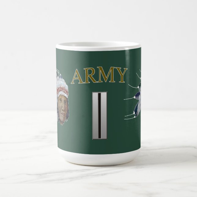 Army CWO-5 Indian Head Mug (Center)