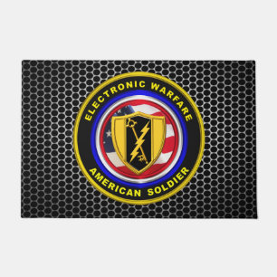 Army Cyber Corps Veteran   Doormat