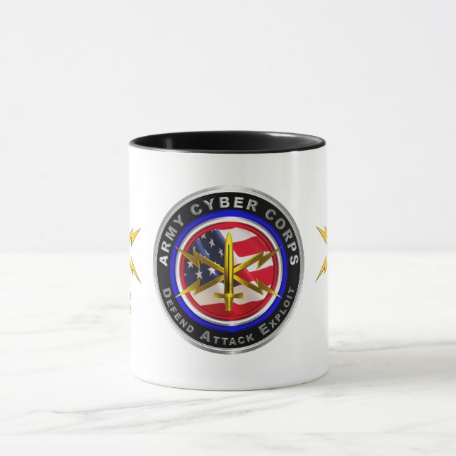 Army Cyber Corps Veteran   Mug (Center)