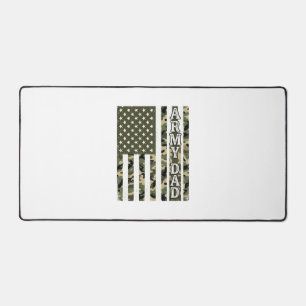 Army Dad Camo American Flag Vintage Shirt Design_1 Desk Mat