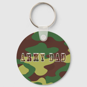 Army Dad Camouflage Keychain