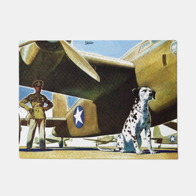 Army Dog Doormat (Front)