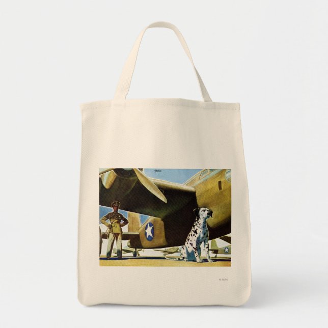 Army Dog Tote Bag (Front)