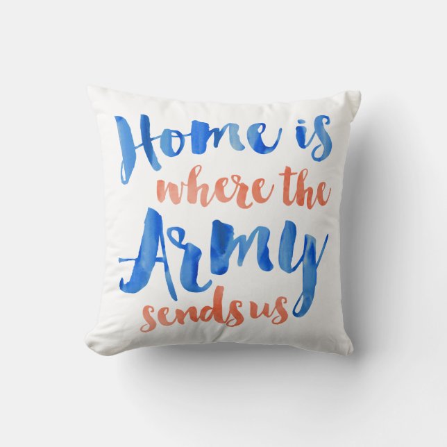 Army Duty Station Customizable Pillow (Front)