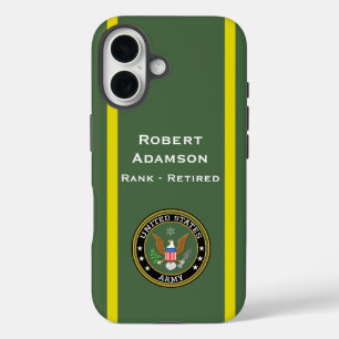 Army Emblem and colours personalize iPhone 16 Case