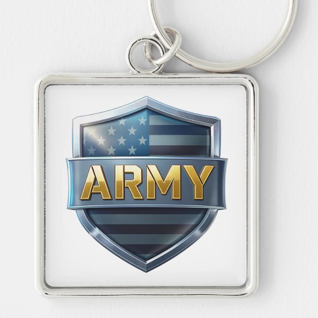 ARMY Emblem Design Keychain (Front)