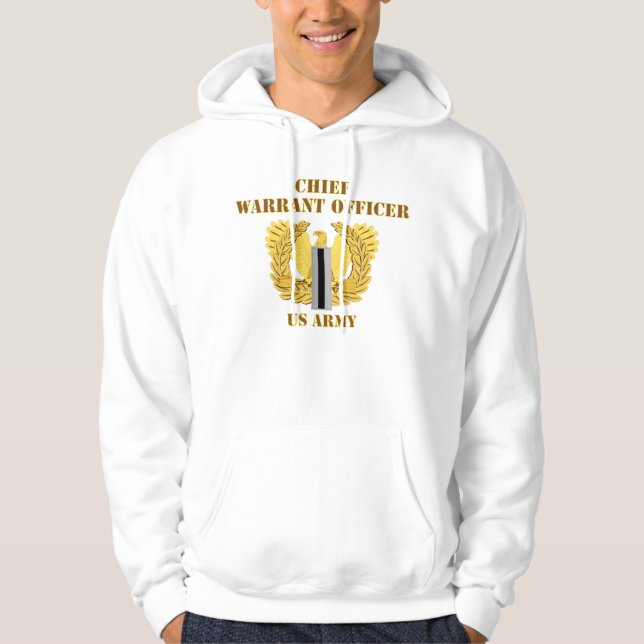 Army - Emblem - Warrant Officer 5 - CW5 w Eagle Hoodie (Front)