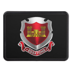 Army Engineer Castle Trailer Hitch Cover