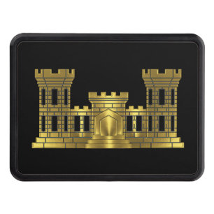 Army Engineer Castle Trailer Hitch Cover