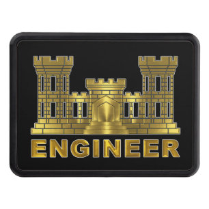 Army Engineer Castle Trailer Hitch Cover