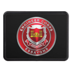 Army Engineer Castle Trailer Hitch Cover