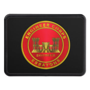 Army Engineer Castle Trailer Hitch Cover
