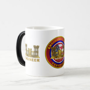 Army Engineer Soldier and Veteran   Magic Mug