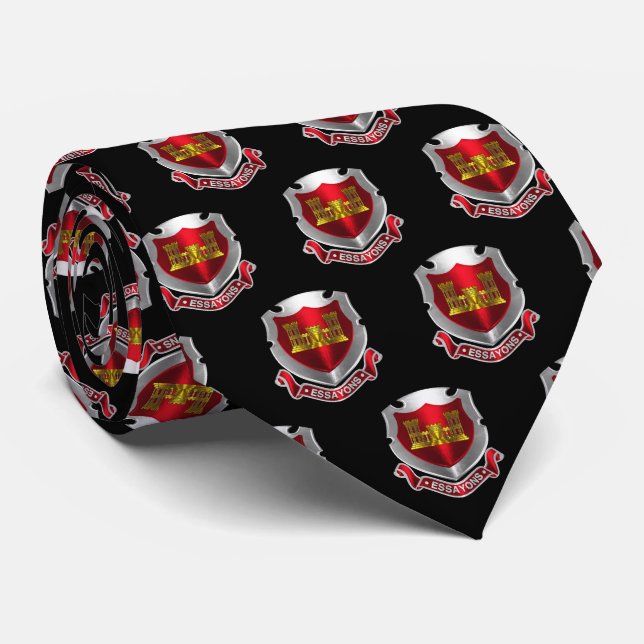 Army Engineer Tie (Rolled)